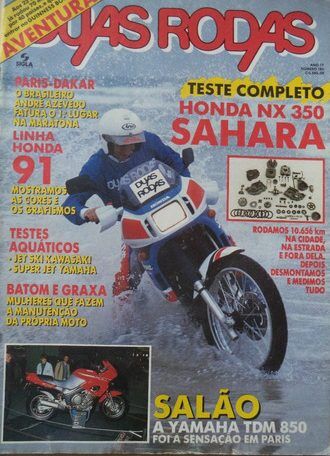 revista duas rodas lançamento NX350 Sahara